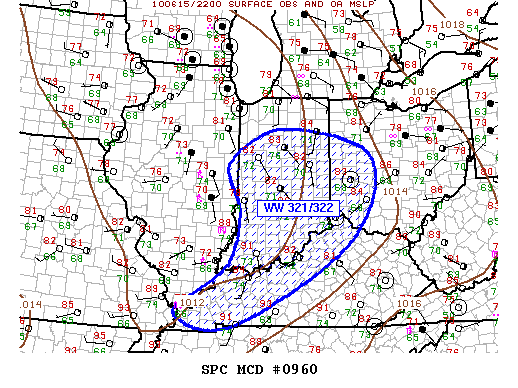 Mesoscale Discussion 960
