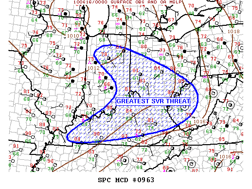 Mesoscale Discussion 963