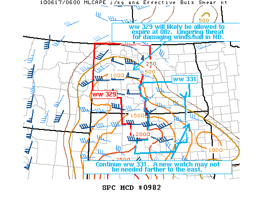 Mesoscale Discussion 982