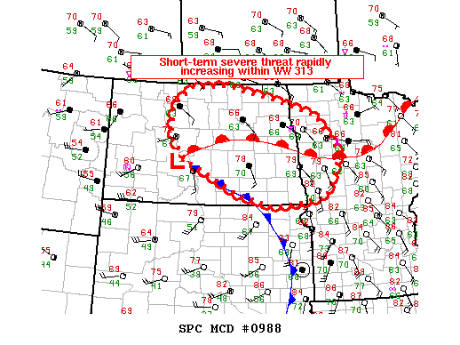 Mesoscale Discussion 988