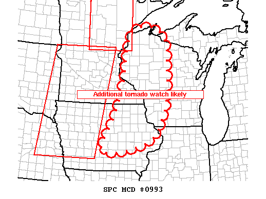 Mesoscale Discussion 993
