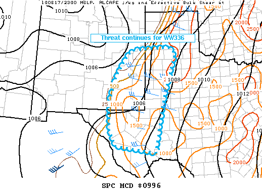 Mesoscale Discussion 996