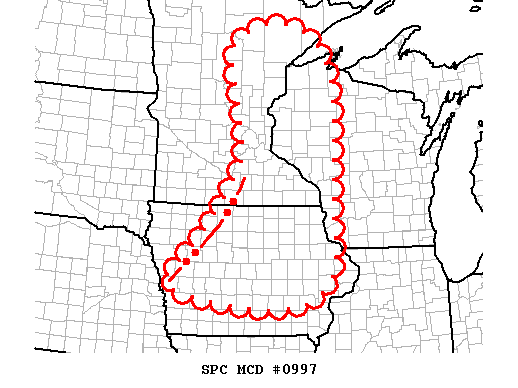 Mesoscale Discussion 997