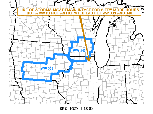 Mesoscale Discussion 1002