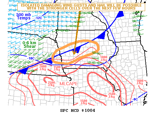 Mesoscale Discussion 1004