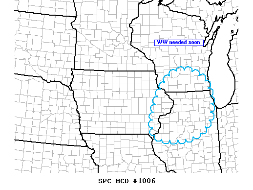 Mesoscale Discussion 1006
