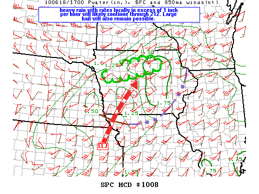 Mesoscale Discussion 1008