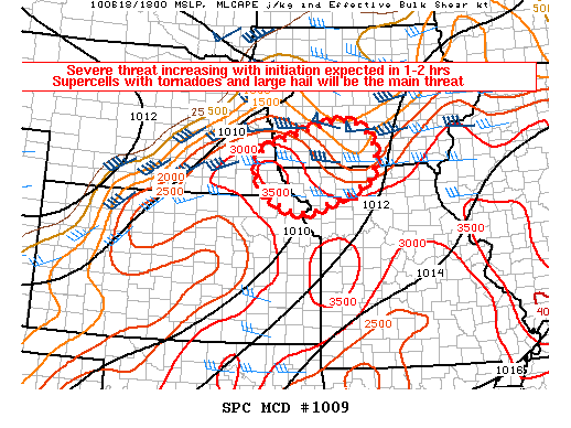 Mesoscale Discussion 1009