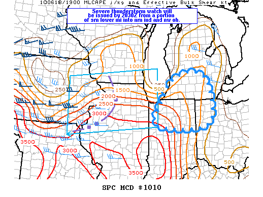 Mesoscale Discussion 1010