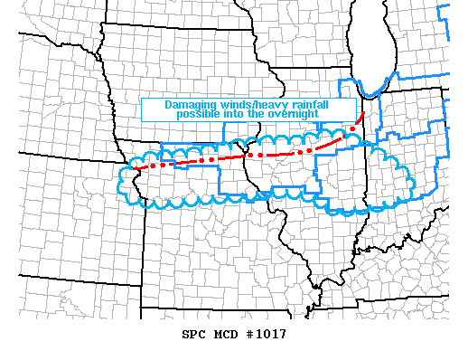 Mesoscale Discussion 1017
