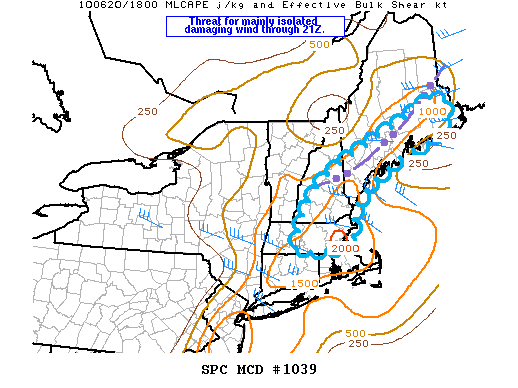 Mesoscale Discussion 1039