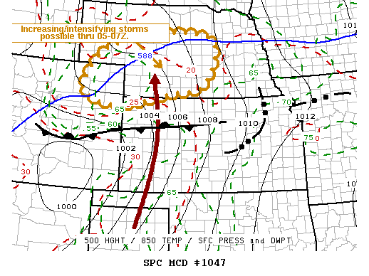 Mesoscale Discussion 1047