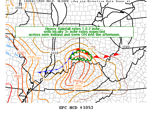 Mesoscale Discussion 1053