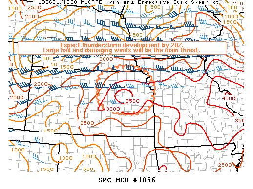 Mesoscale Discussion 1056