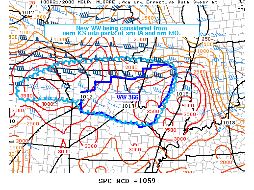 Mesoscale Discussion 1059