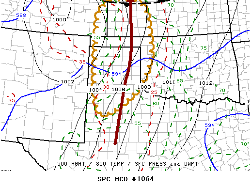 Mesoscale Discussion 1064