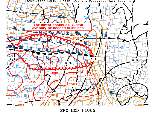Mesoscale Discussion 1065