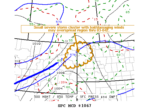 Mesoscale Discussion 1067