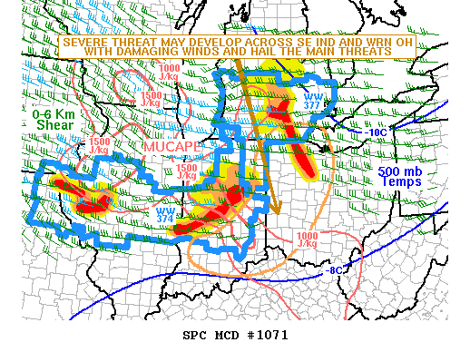 Mesoscale Discussion 1071