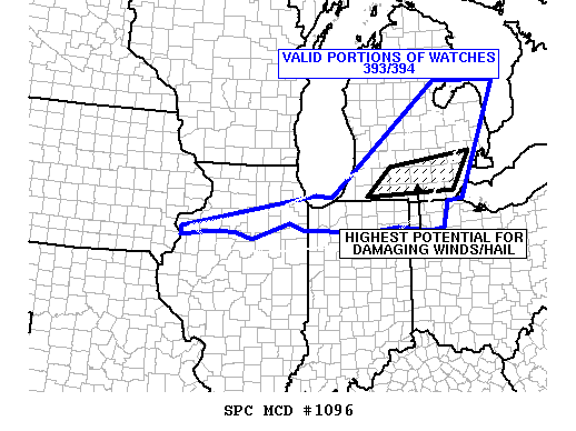 Mesoscale Discussion 1096