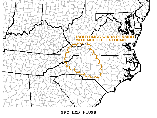 Mesoscale Discussion 1098