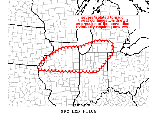 Mesoscale Discussion 1105