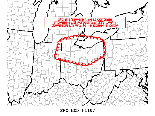 Mesoscale Discussion 1107