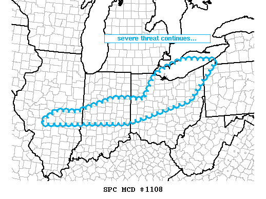 Mesoscale Discussion 1108