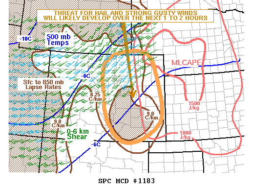 Mesoscale Discussion 1183