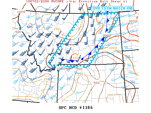 Mesoscale Discussion 1186