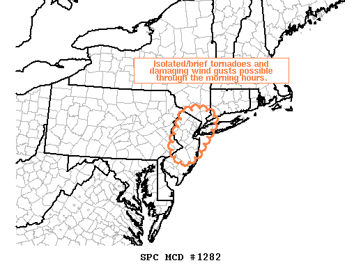 Mesoscale Discussion 1282