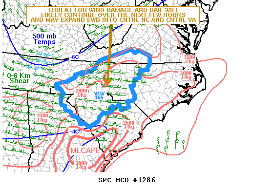 Mesoscale Discussion 1286