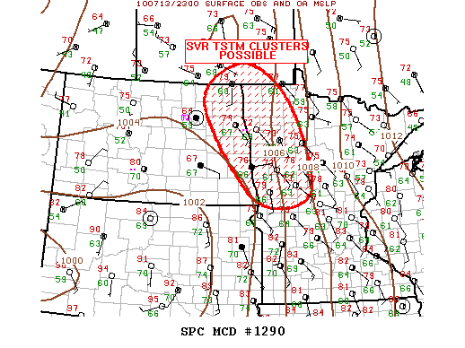 Mesoscale Discussion 1290