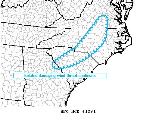 Mesoscale Discussion 1291