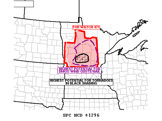 Mesoscale Discussion 1296