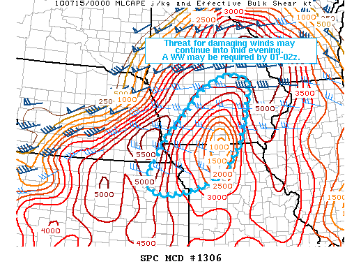 Mesoscale Discussion 1306