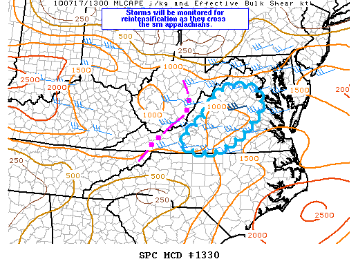 Mesoscale Discussion 1330