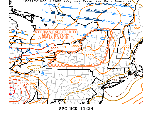 Mesoscale Discussion 1334