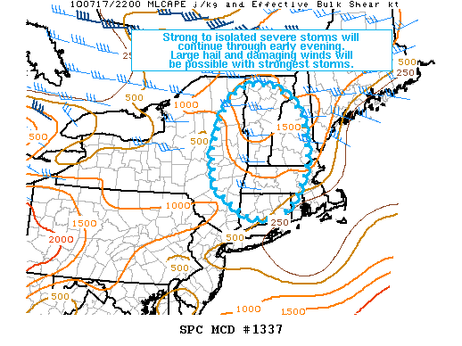 Mesoscale Discussion 1337