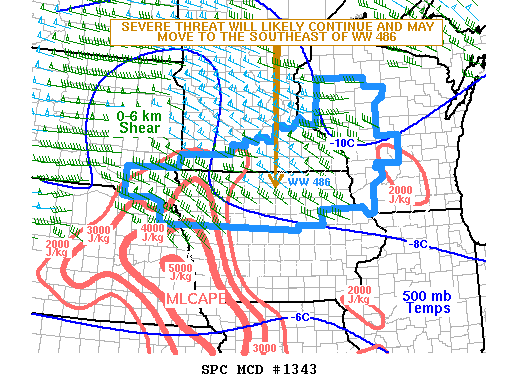 Mesoscale Discussion 1343