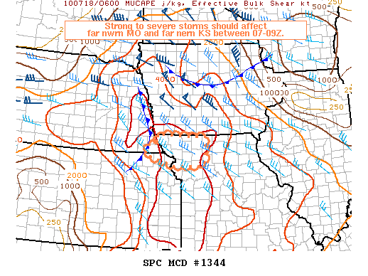 Mesoscale Discussion 1344