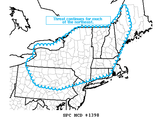 Mesoscale Discussion 1398