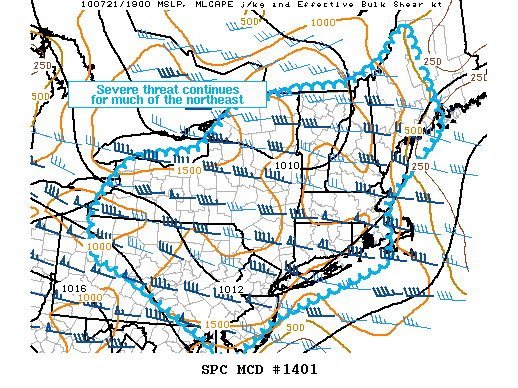 Mesoscale Discussion 1401