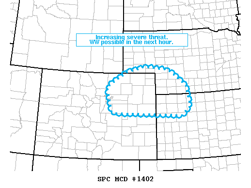 Mesoscale Discussion 1402