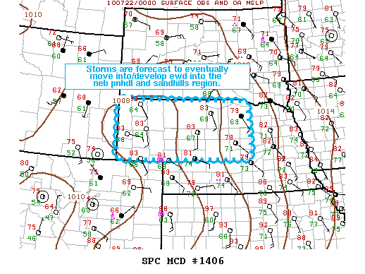 Mesoscale Discussion 1406