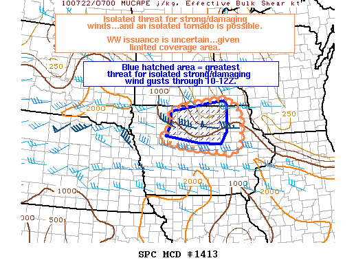 Mesoscale Discussion 1413