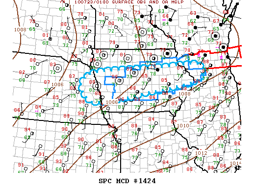Mesoscale Discussion 1424