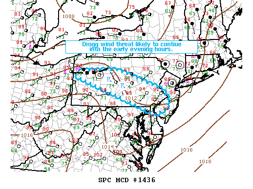 Mesoscale Discussion 1436