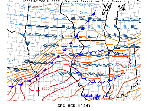 Mesoscale Discussion 1447