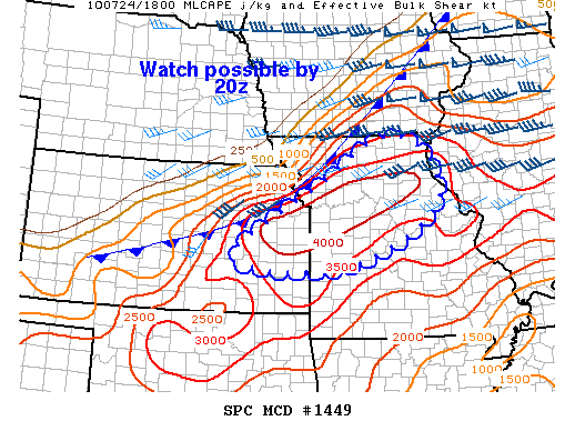 Mesoscale Discussion 1449